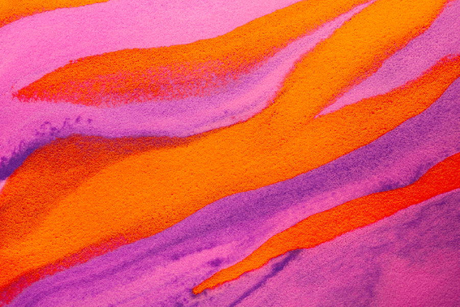 Red & Pink Abstract Design Print 100% Australian Made
