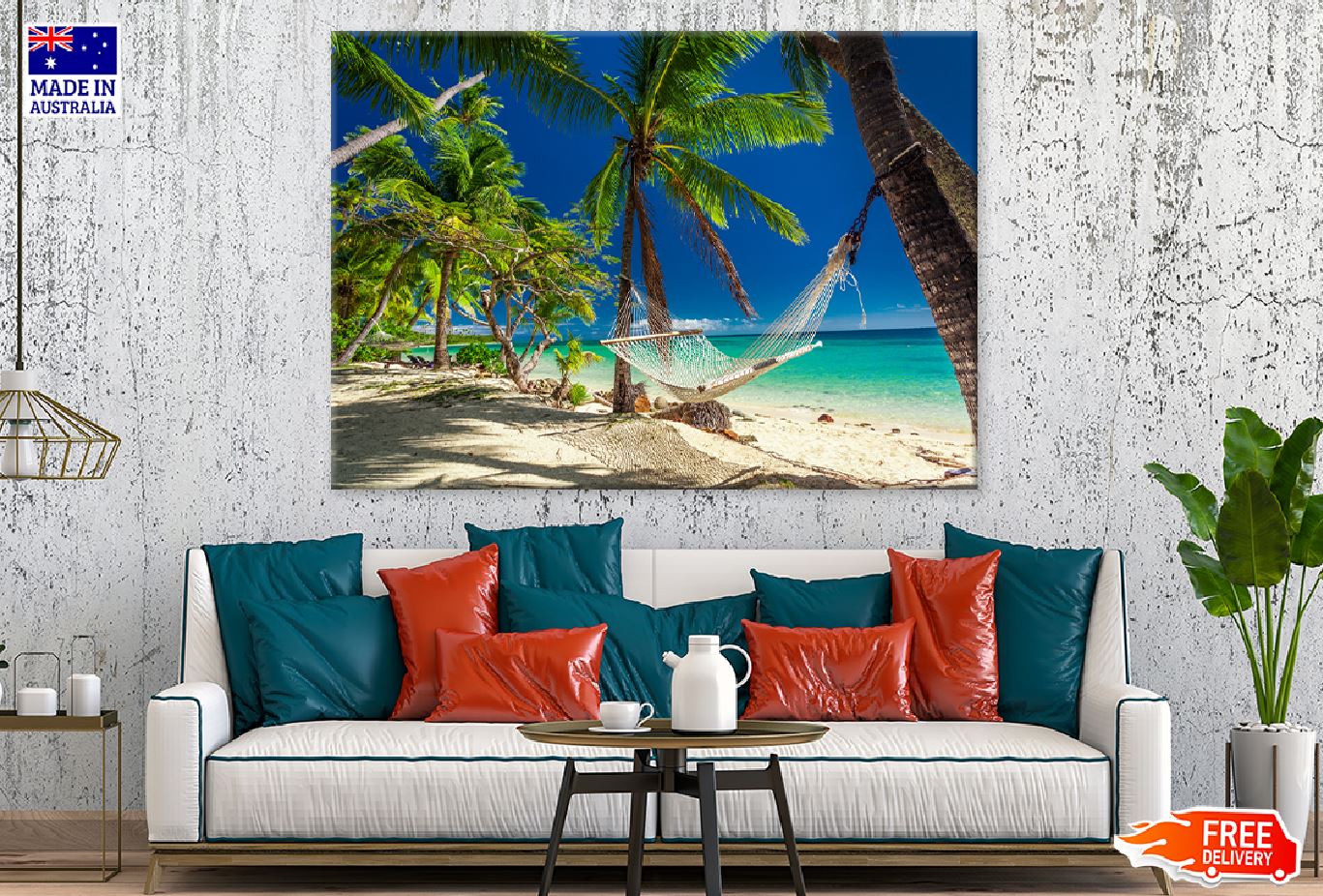 Palm Trees Fiji Island View Photograph Print 100% Australian Made