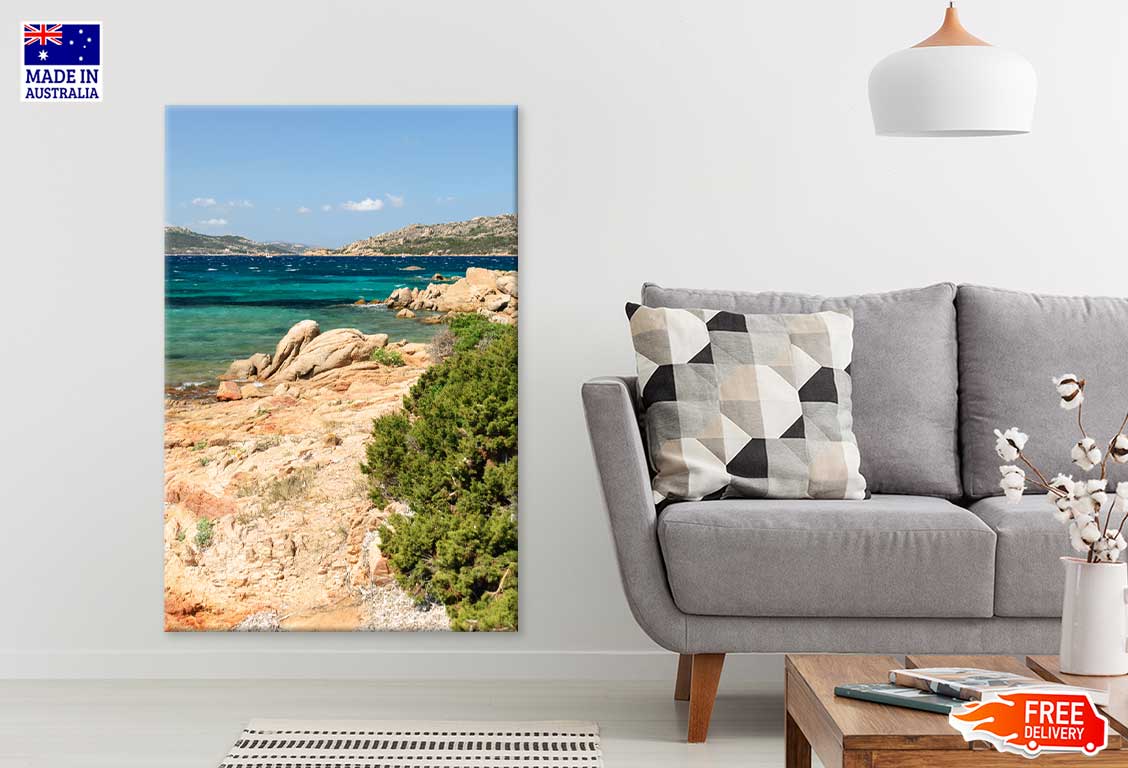 Maddalena Beach View Photograph in Sardinia Print 100% Australian Made
