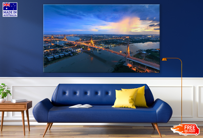 Bridge & City Sky Line Photograph Print 100% Australian Made