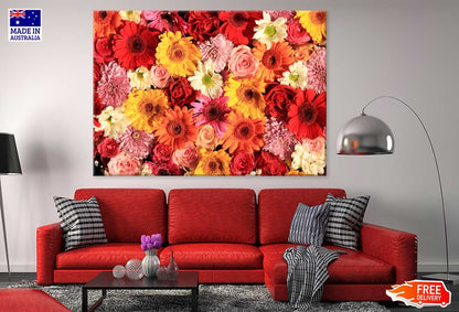 Gerbera & Variation Of Flowers Photograph Print 100% Australian Made