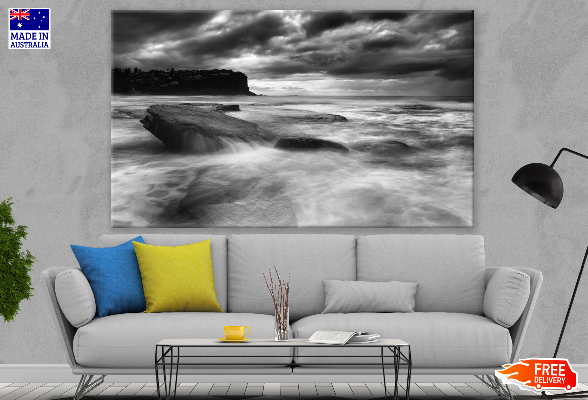 Stunning Beach B&W Photograph Print 100% Australian Made