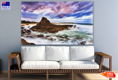 Beach With Rocks Blue Sky Photograph Print 100% Australian Made