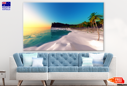 Beach & Trees Stunning View Photograph Print 100% Australian Made