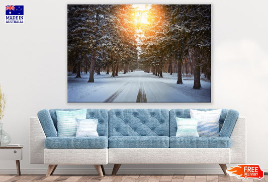 Winter Snow Sunrise Photograph Print 100% Australian Made