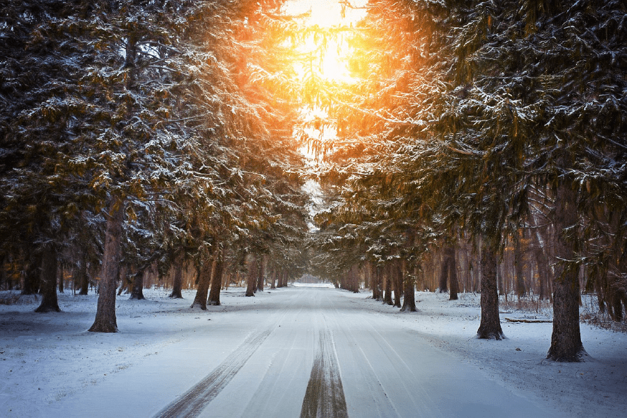 Winter Snow Sunrise Photograph Print 100% Australian Made