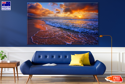 Stunning Beach Sunset Photograph Print 100% Australian Made