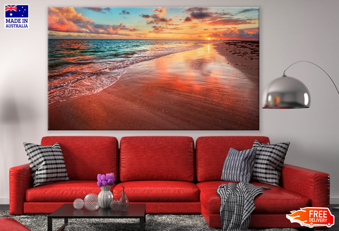 Sunset Beach View Photograph Print 100% Australian Made