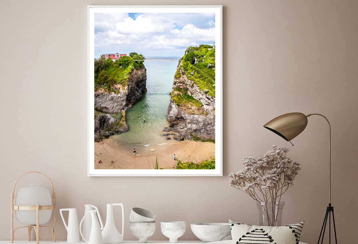 Towan Beach Scenery Photograph in Newquay Home Decor Premium Quality Poster Print Choose Your Sizes