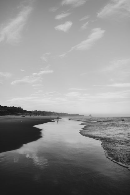 Dunedin Sea Wave B&W Photograph New Zealand Home Decor Premium Quality Poster Print Choose Your Sizes