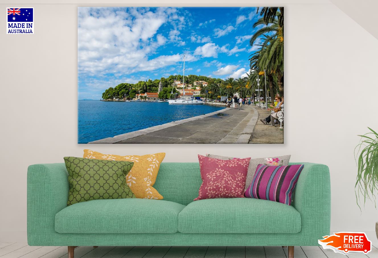 Cavtat Village in Croatia Sea View Photograph Print 100% Australian Made