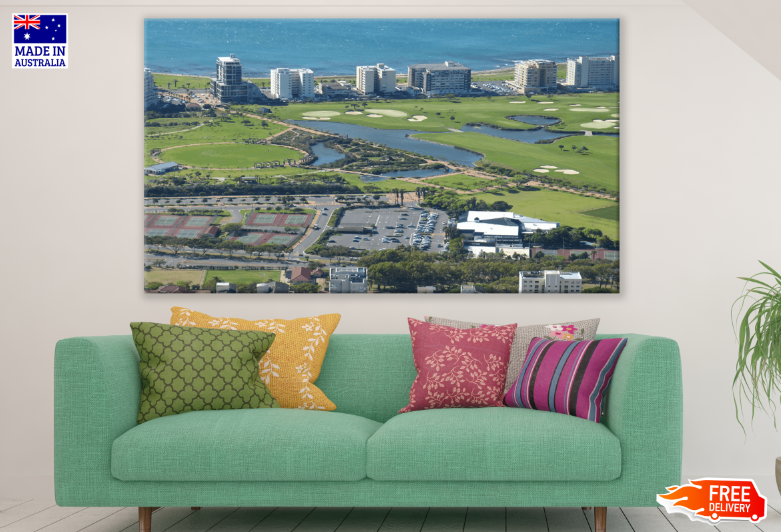 South Africa Cape Town Aerial View Print 100% Australian Made