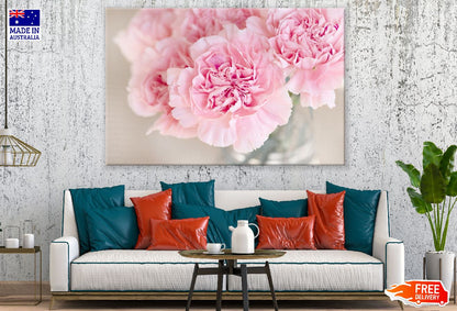 Pink Carnation Flowers Closeup Photograph Print 100% Australian Made