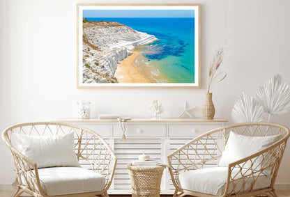 Rocky Coast Porto Empedocle View Photograph Home Decor Premium Quality Poster Print Choose Your Sizes