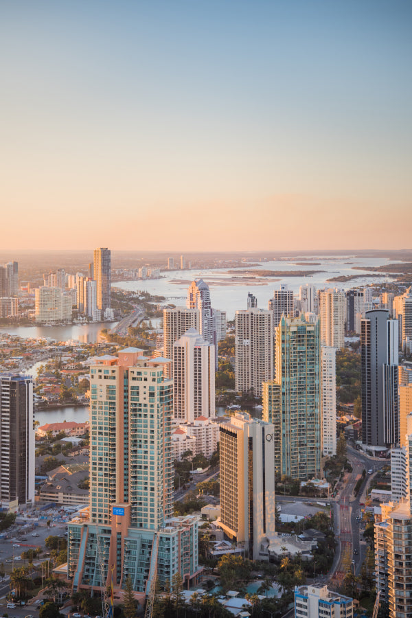 Perth Australia City Skyline View Photograph Home Decor Premium Quality Poster Print Choose Your Sizes