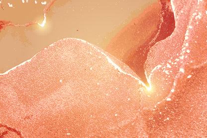 Peach Pink & Gold Marble Abstract Design Home Decor Premium Quality Poster Print Choose Your Sizes