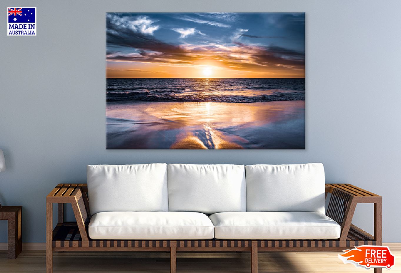 Beach Sunset View Photograph Perth Australia Print 100% Australian Made