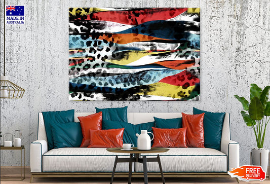 Panther Animal Fabric Abstract Design Print 100% Australian Made
