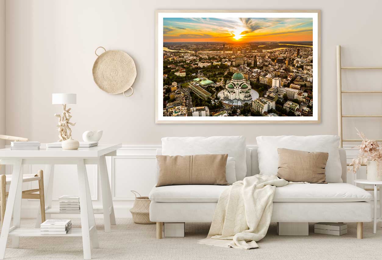 Belgrade City Aerial View Photograph Home Decor Premium Quality Poster Print Choose Your Sizes