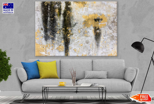 Black & Gold Abstract Design Print 100% Australian Made