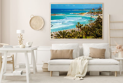 Mediterranean Turquoise Sea View Photograph Home Decor Premium Quality Poster Print Choose Your Sizes