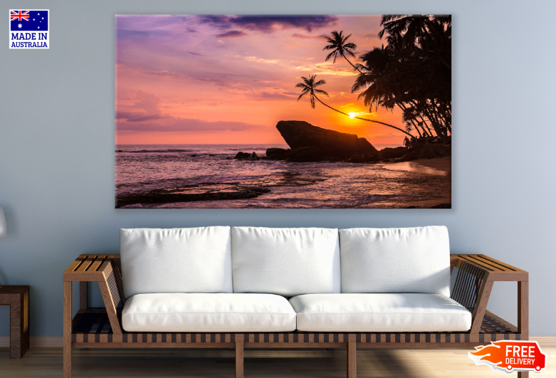 Sunset at Beach Photograph Print 100% Australian Made