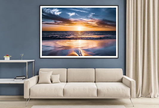 Beach Sunset View Photograph Perth Australia Home Decor Premium Quality Poster Print Choose Your Sizes