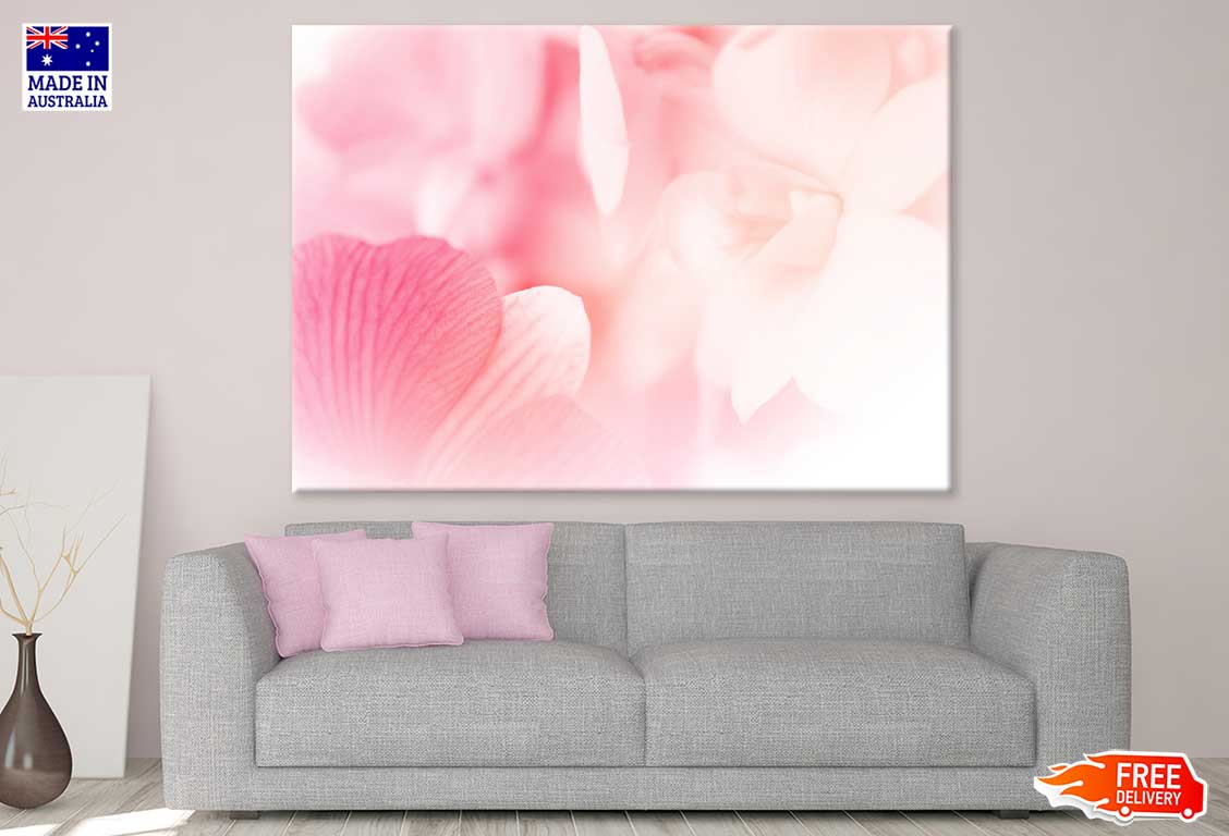 Pink Orchid Petals Closeup View Photograph Print 100% Australian Made