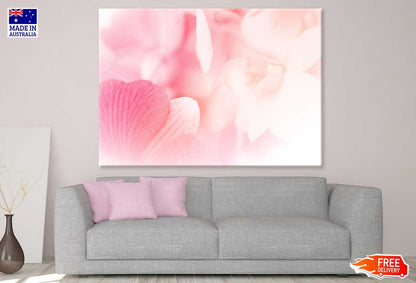 Pink Orchid Petals Closeup View Photograph Print 100% Australian Made