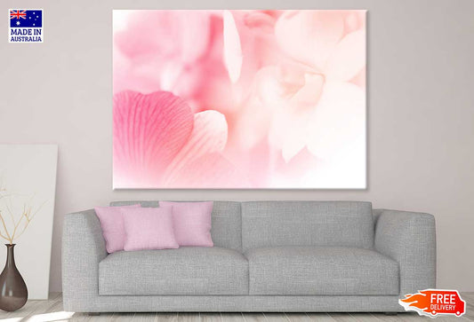 Pink Orchid Petals Closeup View Photograph Print 100% Australian Made