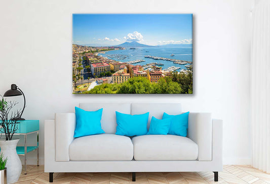 Bella Home Naples, Italy Posillipo Hill View Print Canvas Ready to hang