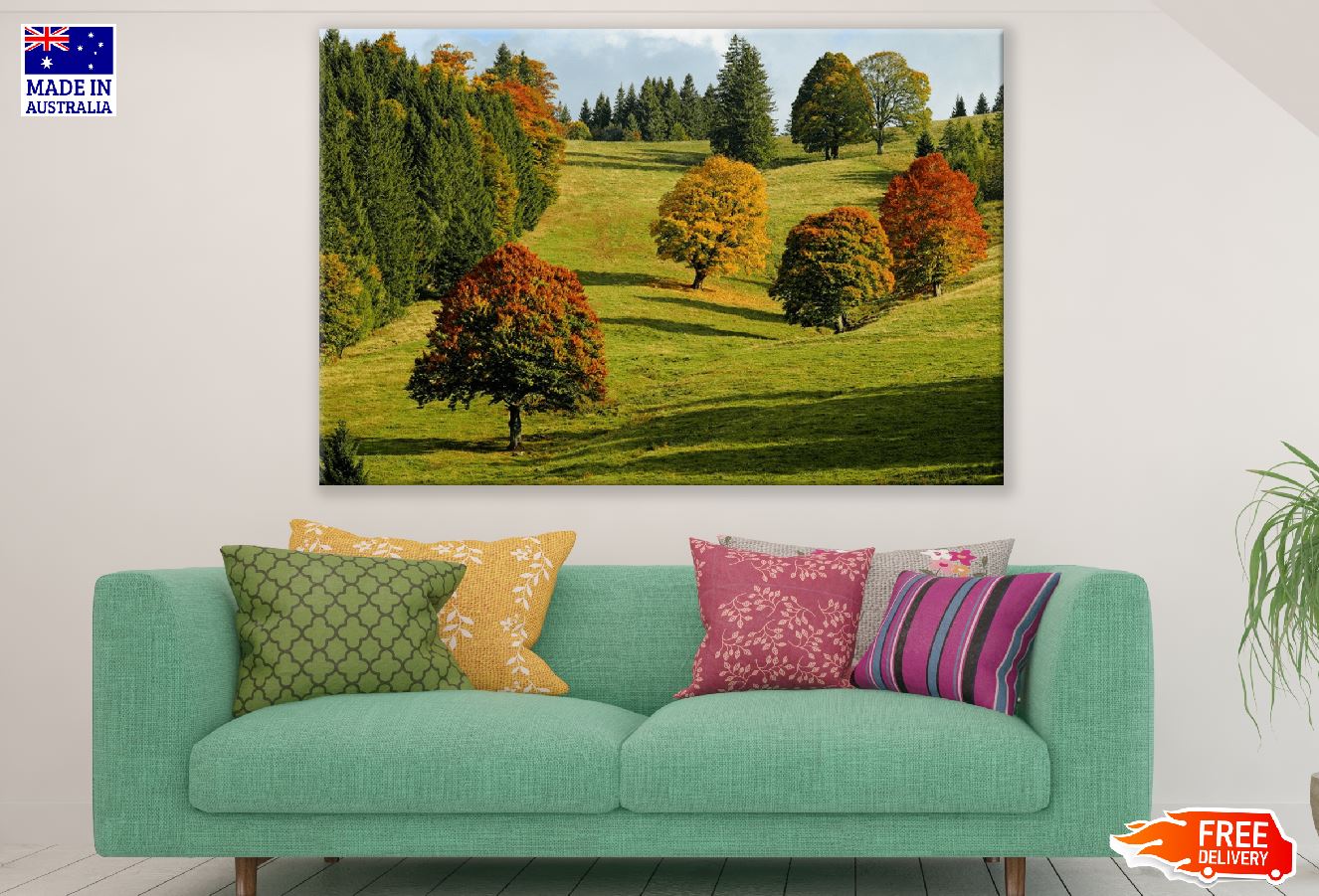 Autumn Forest Trees Fall Foliage Photograph Print 100% Australian Made