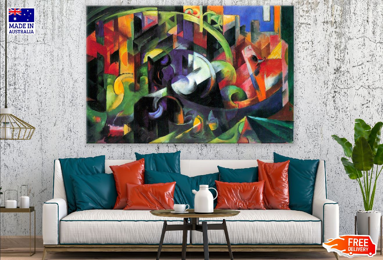 Colorful Painting Abstract Design Print 100% Australian Made