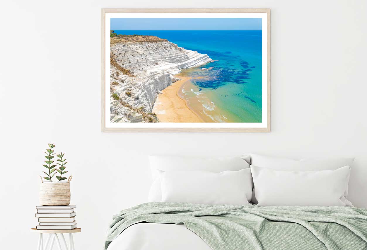 Rocky Coast Porto Empedocle View Photograph Home Decor Premium Quality Poster Print Choose Your Sizes