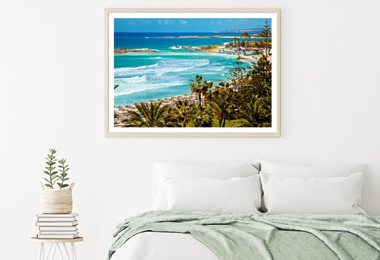 Mediterranean Turquoise Sea View Photograph Home Decor Premium Quality Poster Print Choose Your Sizes