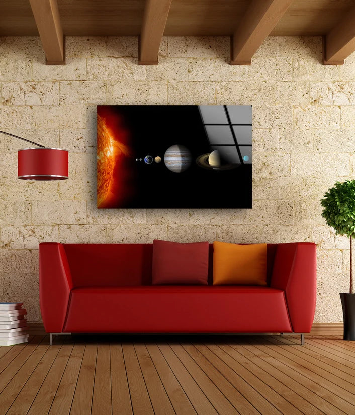 Solar System Acrylic Glass Print Tempered Glass Wall Art 100% Made in Australia Ready to Hang