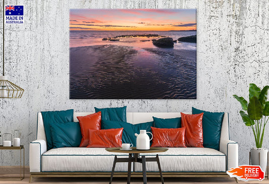 Caspian Sea at Sunrise Scenery Photograph Print 100% Australian Made