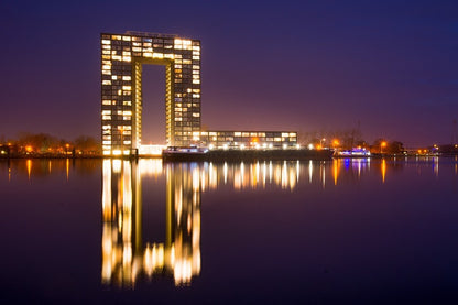 Netherlands City Night View Photograph Print 100% Australian Made
