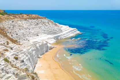 Rocky Coast Porto Empedocle View Photograph Print 100% Australian Made