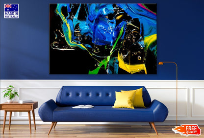 Colorful Watercolor Paint Abstract Design Print 100% Australian Made