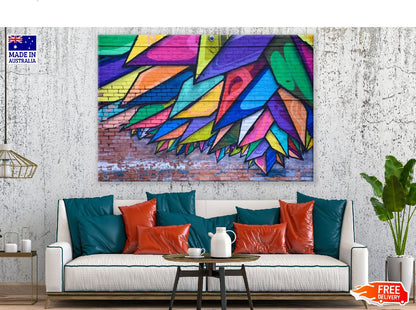 Colorful Wall Paint Abstract Design Print 100% Australian Made