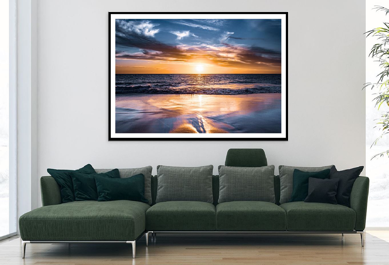 Beach Sunset View Photograph Perth Australia Home Decor Premium Quality Poster Print Choose Your Sizes