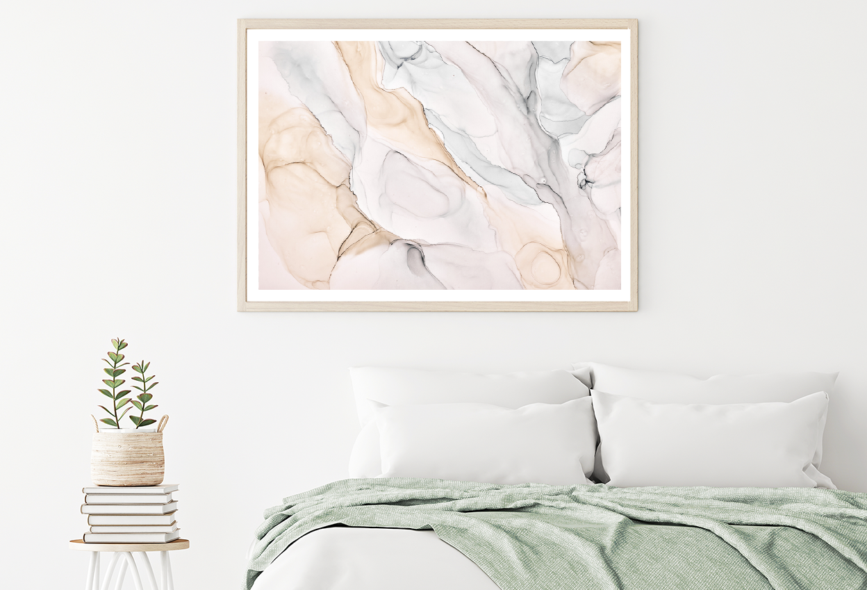 Pink & Blue Abstract Design Home Decor Premium Quality Poster Print Choose Your Sizes
