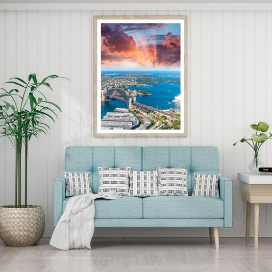City Buildings Sky View Scenery Home Decor Premium Quality Poster Print Choose Your Sizes