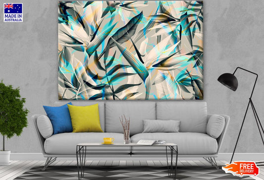 Colorful Leaves Design Print 100% Australian Made