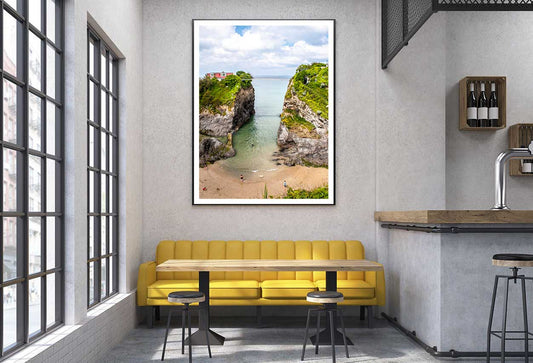 Towan Beach Scenery Photograph in Newquay Home Decor Premium Quality Poster Print Choose Your Sizes