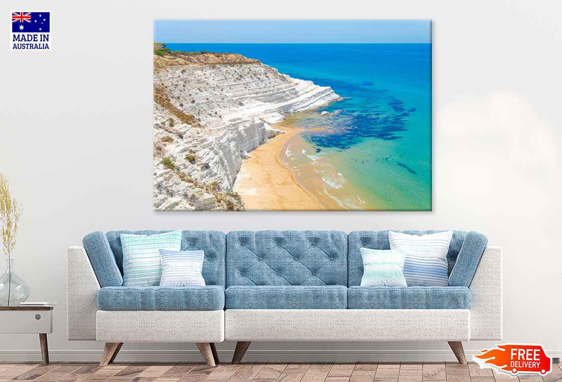 Rocky Coast Porto Empedocle View Photograph Print 100% Australian Made