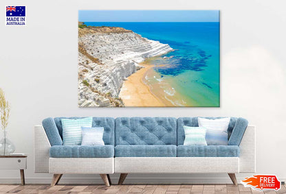 Rocky Coast Porto Empedocle View Photograph Print 100% Australian Made