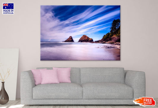 Oregon Coast Pink Sea View Photograph Print 100% Australian Made
