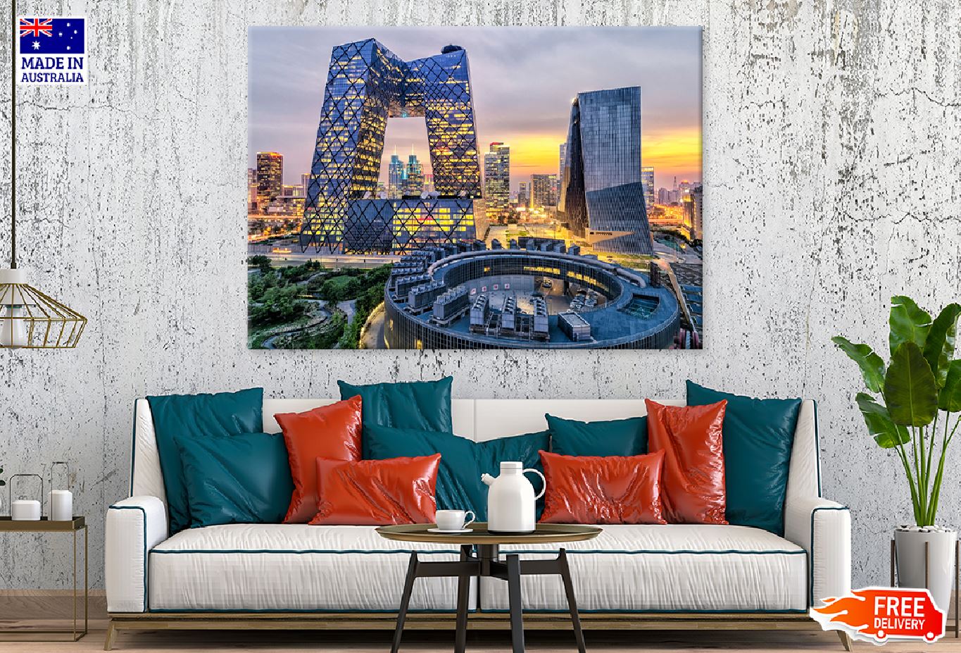 Beijing City Landscape View Photograph Print 100% Australian Made